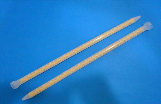ইন্ডাস্ট্রি Epoxy লং বিতরণের Epoxy মিক্সিং অগ্রভাগ Pom, টিউব স্ট্যাটিক মিশুক অগ্রভাগ