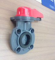 PVDF প্লাস্টিক প্রজাপতি ভালভ ইলেকট্রিক Actuator অপারেশন PN1.0Mpa ANSI / তালা লাগান / JIS